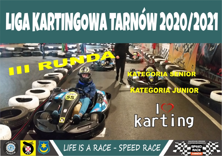 Plakat ligi kartingowej